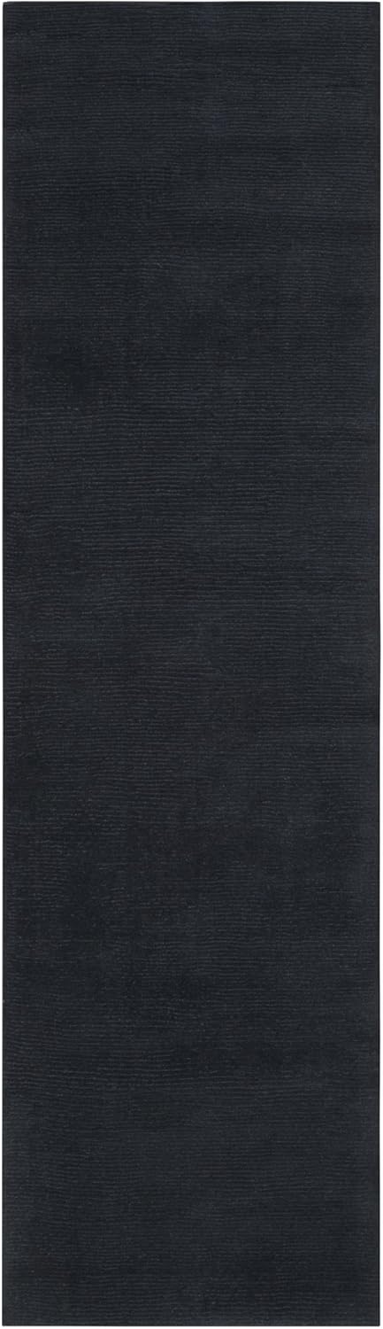 Surya Mystique M-340 Transitional Hand Loomed 100% Wool Coal Black 2' x 3' Accent Rug