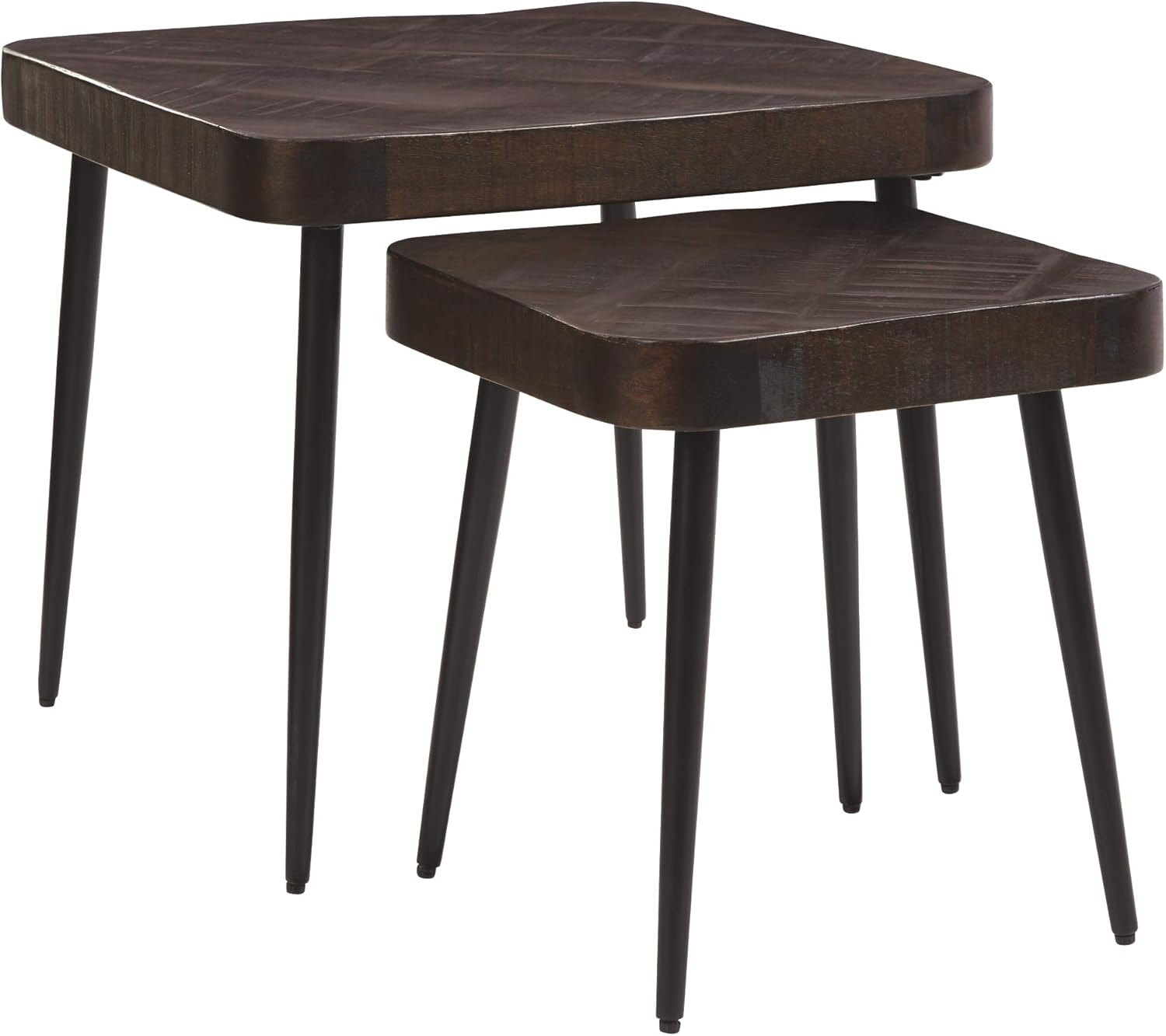 Signature Design by Ashley Ravenwood Modern Set of 2 Nesting Accent Tables, 18