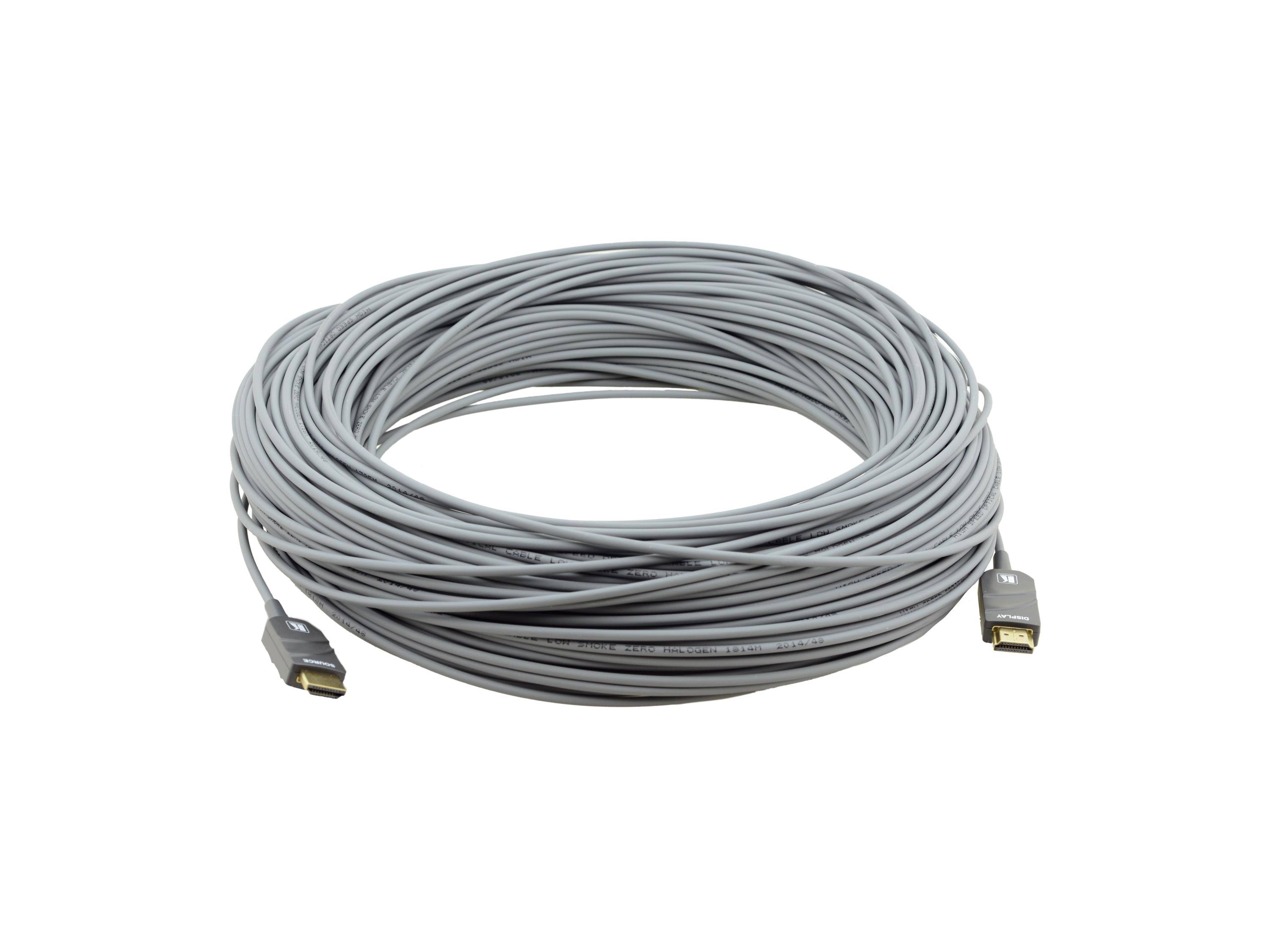 Kramer CP-AOCH Series CP-AOCH-66 - HDMI cable active, plenum, 4K support - 66 ft - M 19 pin HDMI Type A to M 19 pin HDMI Type A