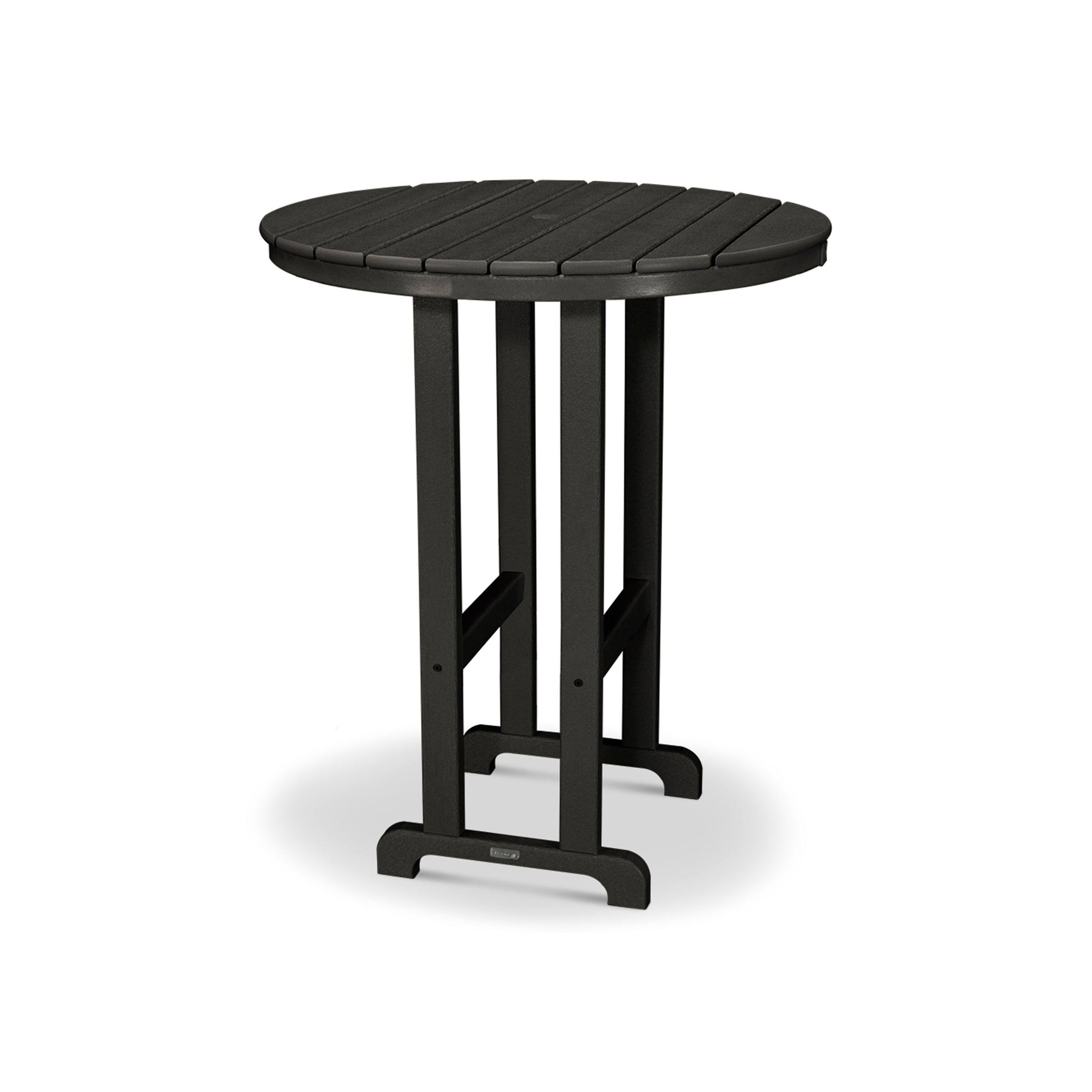 Ivy Terrace Classics Round 36x22 Bar Table - Black