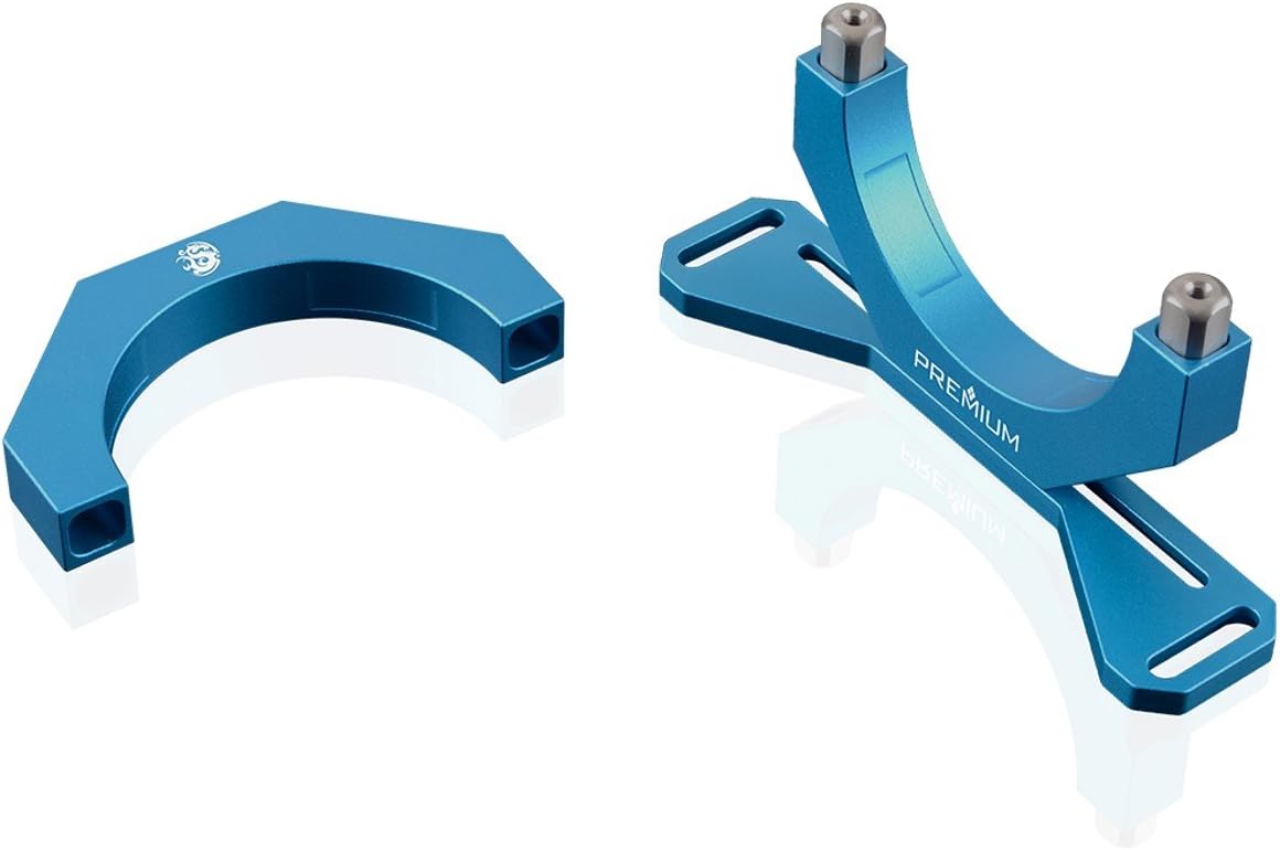 Bitspower Premium Reservoir Mount, Abrasive Blue Pack of 2