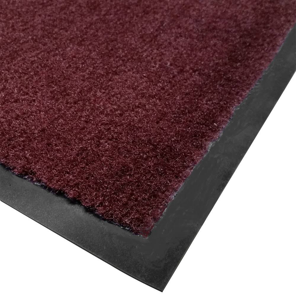 Tuf-Plush Burgundy 3 ft x 4 ft Olefin High Traffic Carpet Entrance Floor Mat, 3/8x22 Thick, Cactus Mat (1438M-R34)