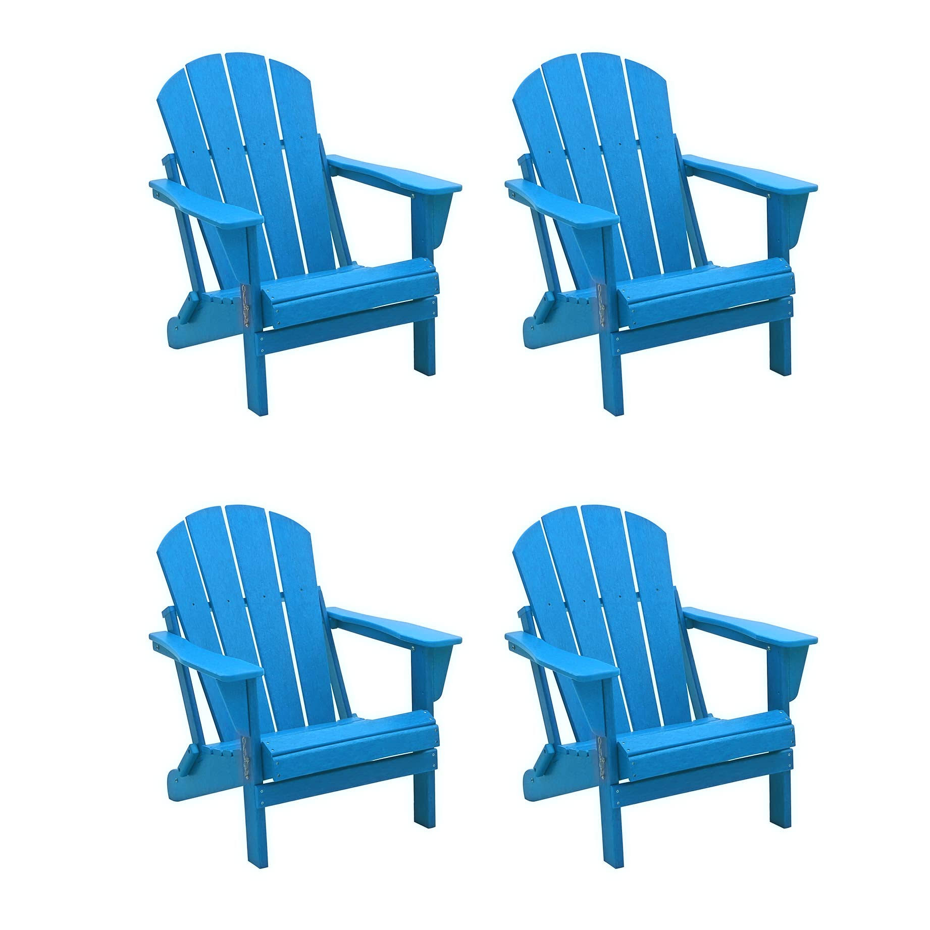 Westintrends Folding Adirondack Chairs Furniture Outdoor Seating Weather Resistant for Patio, Balcony, Garden, Backyard, Deck, L