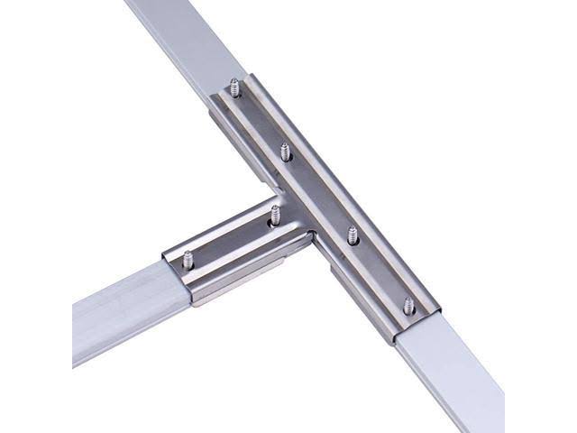 Muzata 10pcs LED Channel T-Shape Corner Connectors and 6-Pack U1SW U Shape LED Aluminum Channel System