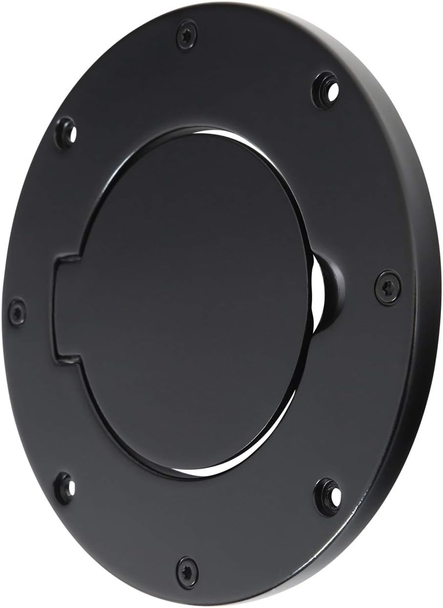 Smittybilt 75006 Billet Style Black Gas Cover Pack of 2