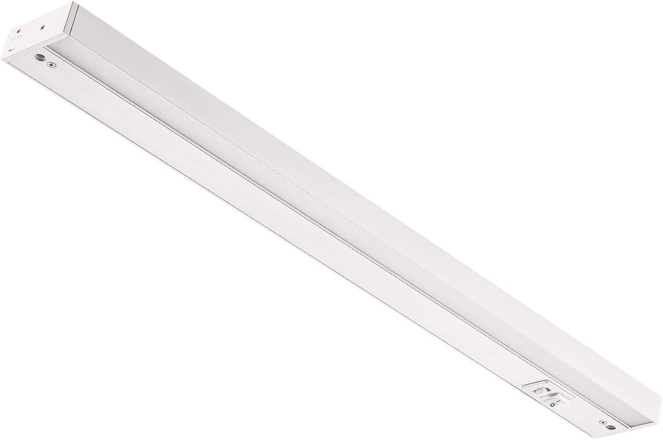 Tianyoelec LED Under Cabinet Lighting Fixture , 24-inch 14W 985 Lumen, Dimmable, CRI 90, 3000K/3500K/4000K, Linkable, Hardwired or Plug-in, White Finish Pack of 2