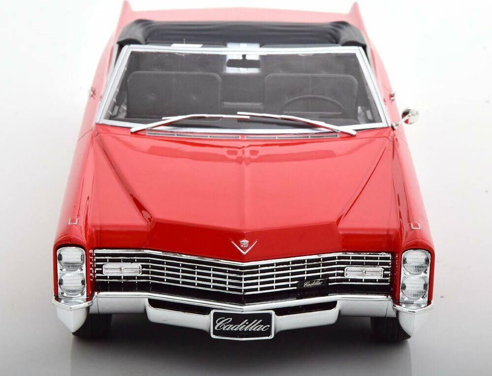 KK Scale Models - Cadillac DeVille Convertible - 1967 - 1/18, Red