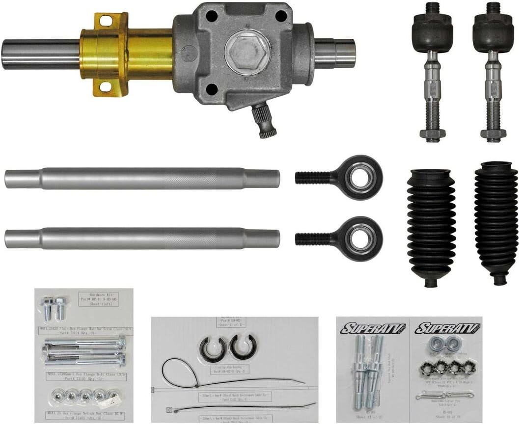 SuperATV RackBoss Heavy Duty Rack And Pinion for Polaris RZR S 900 (2015-2020) - Standard