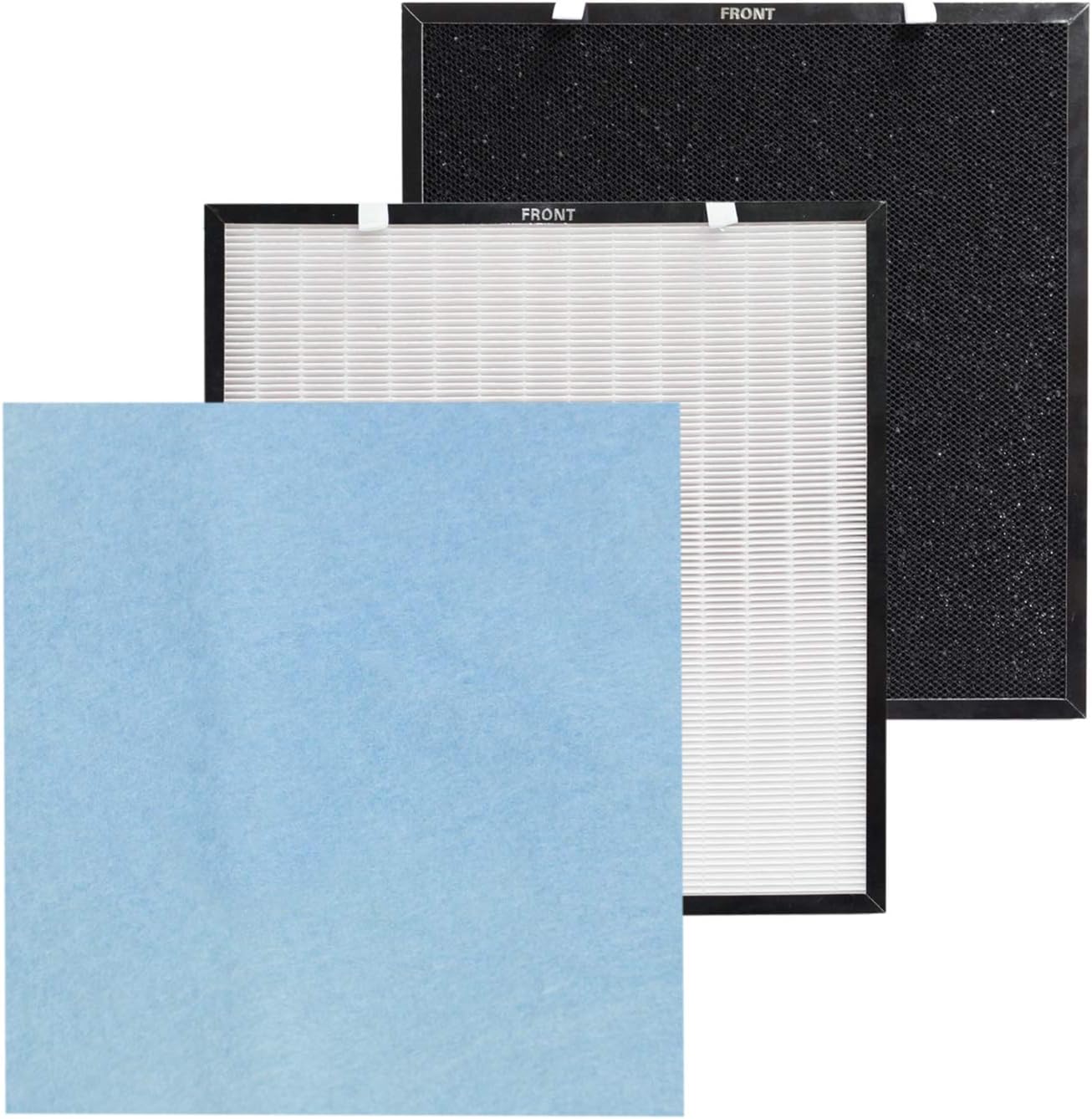 PUREBURG Replacement HEPA Filter Combo Pack Compatible with Oransi MAX , RFM80 Pack of 2