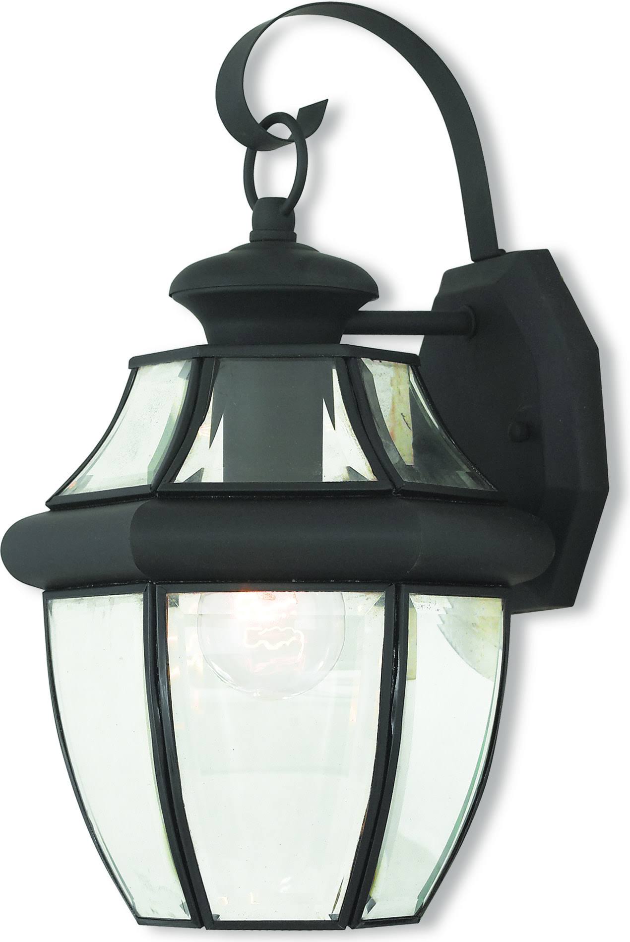 Livex Lighting 20282-04 Monterey 1 Light Black Outdoor Wall Lantern