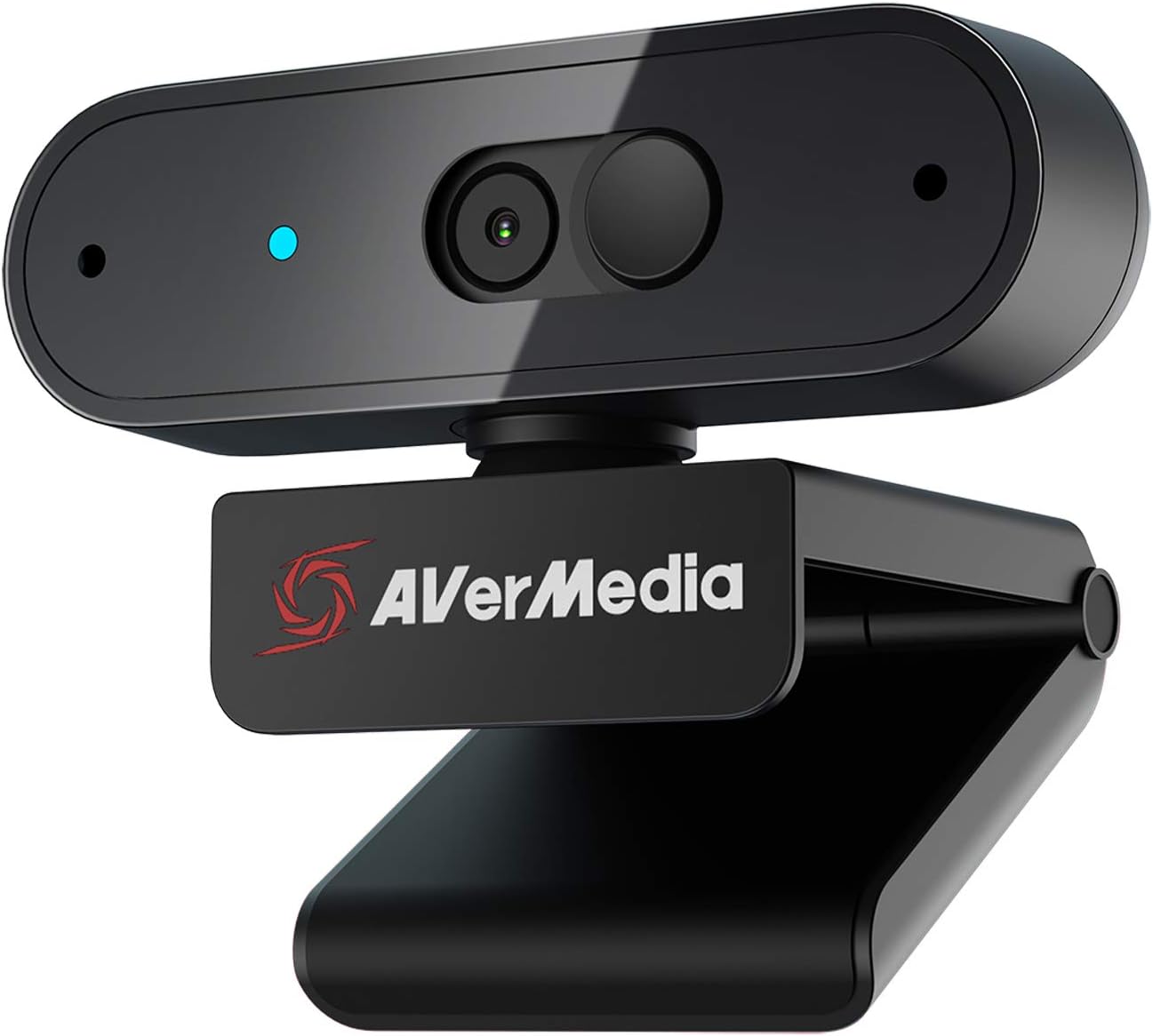 AVerMedia Live Streamer CAM 313: Full HD 1080P Streaming Webcam, Privacy Shutter, Dual Microphone, 360 Degree Swivel Design, Exclusive AI Facial Tracking Stickers. (PW313) Pack of 2