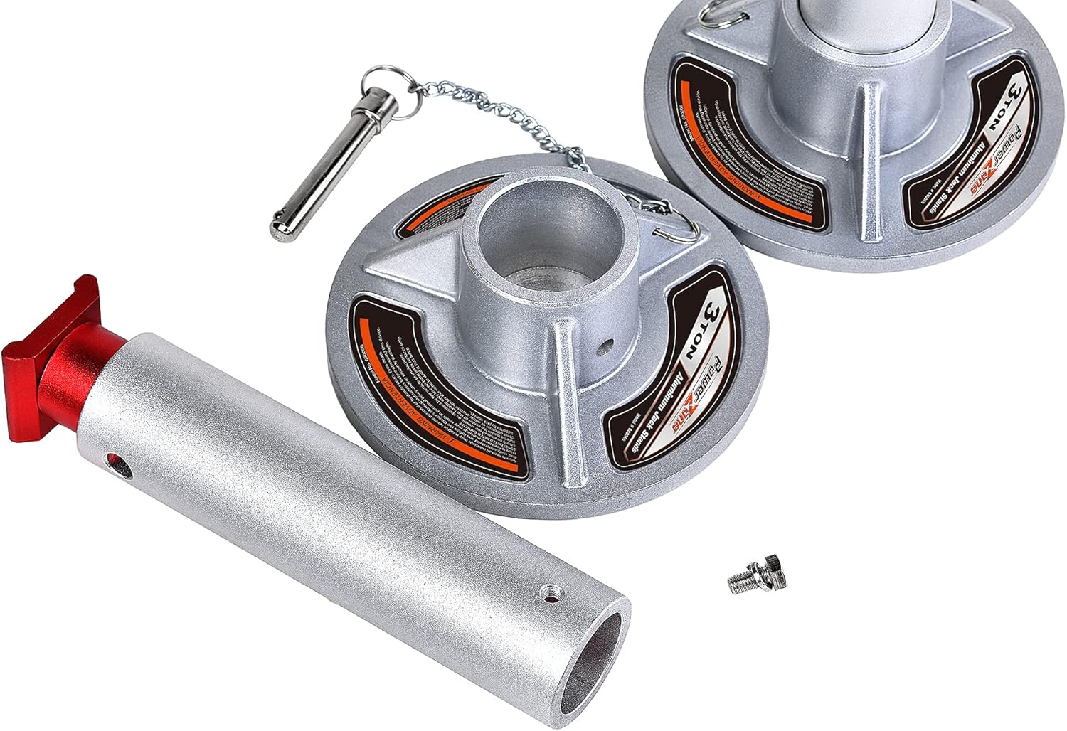 Power Zone 680066 3-Ton Aluminum Jack Stands, Lifting Range: 10-5/16&rdquo; to 15-1/3&rdquo; with 6 Locking Positions