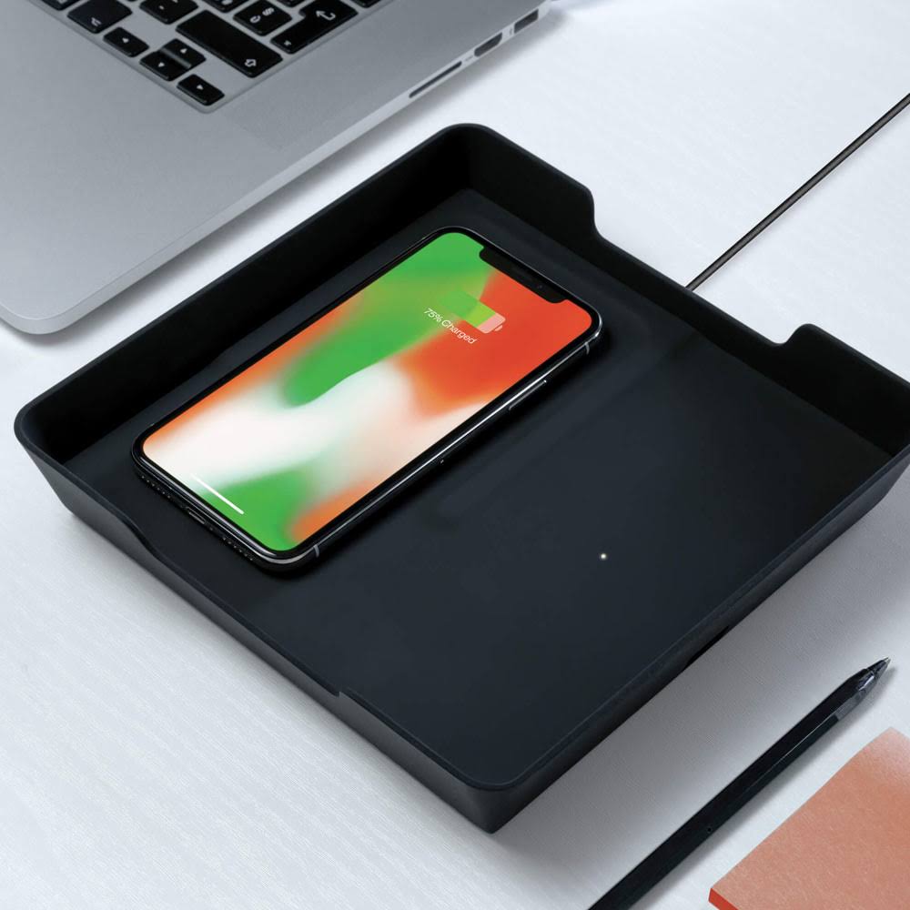Eggtronic Wireless Charging Valet Tray (Black)