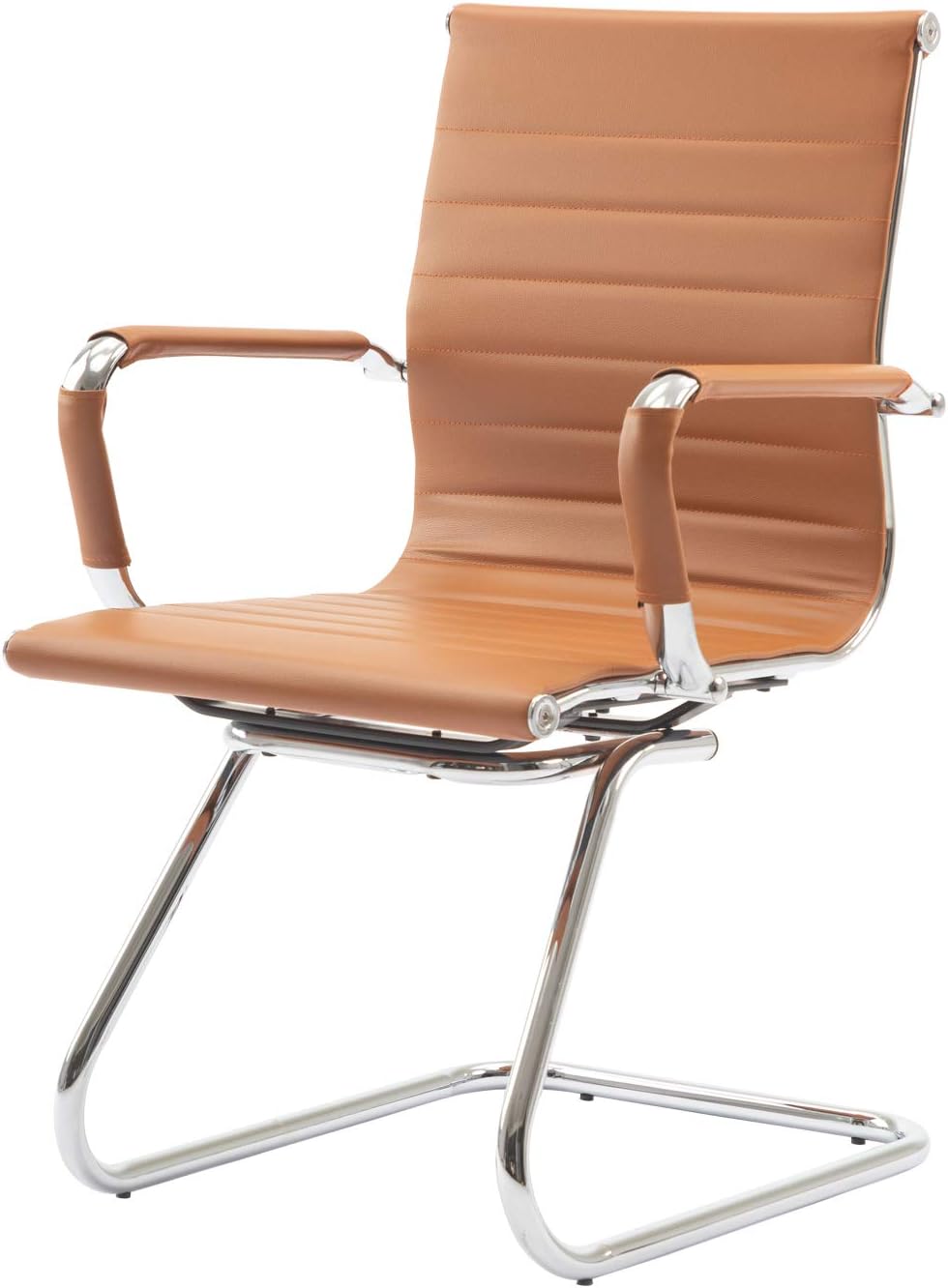 Office Conference Chair Reception Guest Chairs Mid Back Waiting Patient Room Chairs with Arms, Heavy Duty, Sled Base, Black Mesh Set of 2