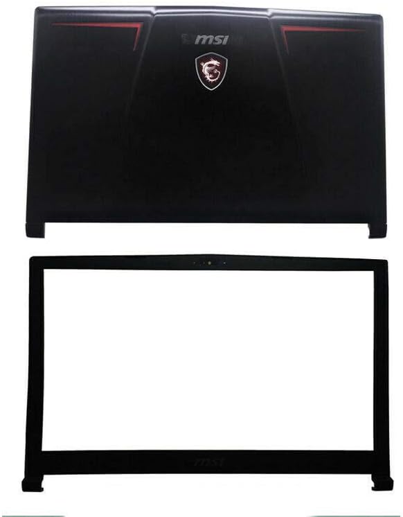 Compatible Replacement for MSI GP63 MS-16P4 LCD Rear Top Lid Back Cover LCD Front Frame Bezel