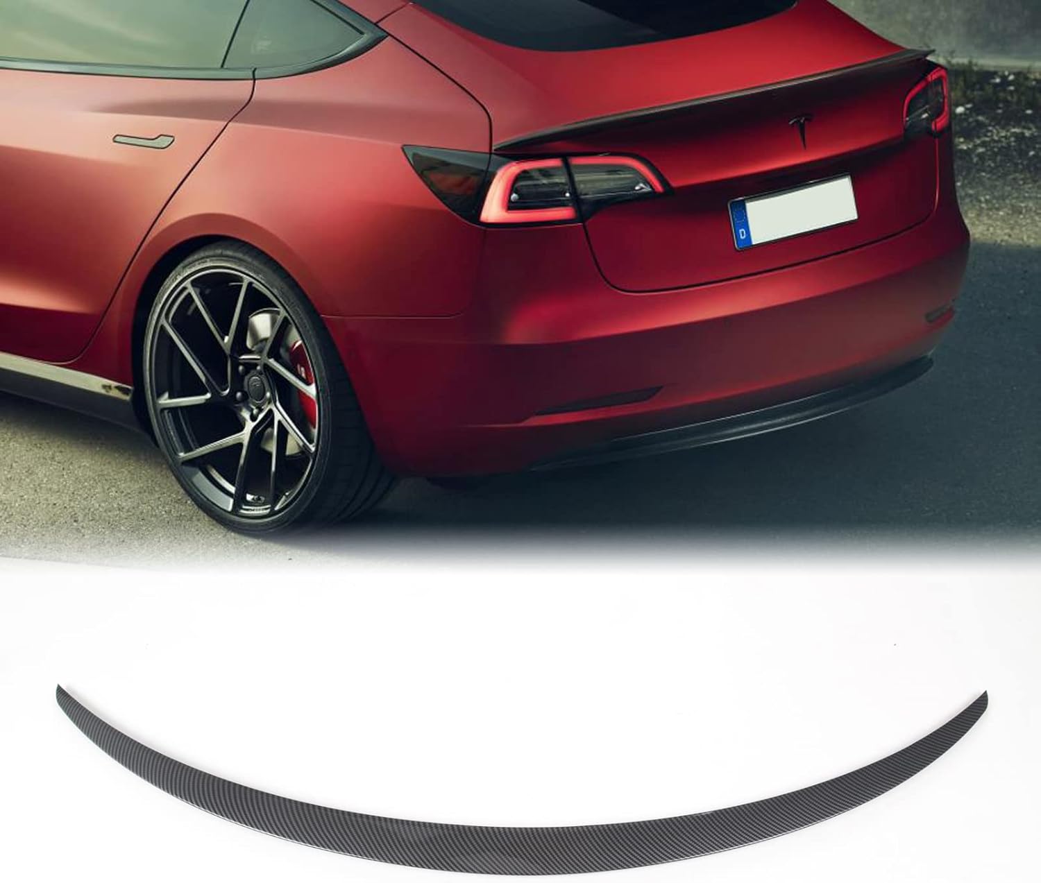 2022 Tesla Model 3 Spoiler for Tesla Model 3 Tail Wing Rear Trunk Lid Spoiler Wing Fits Model 3 2018 2019 2020 2021 2022 Factory Outlet Accessories.（Glossy Black）