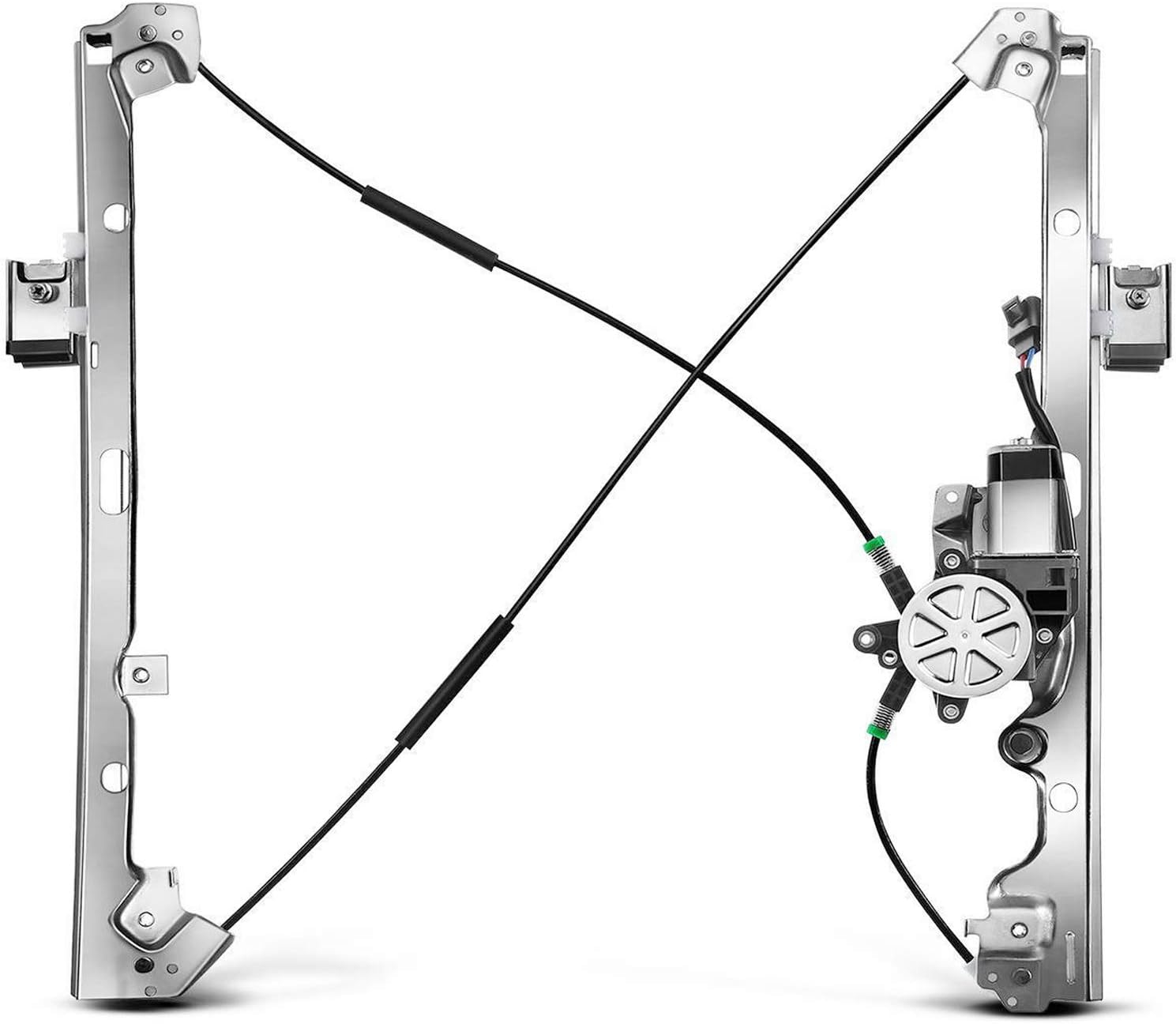 A-Premium Front Driver Side Power Window Regulator w/Motor Replacement for Chevrolet Silverado Tahoe GMC Yukon XL Sierra Escalade Pickup Truck SUV 2000-2006 Pack of 2