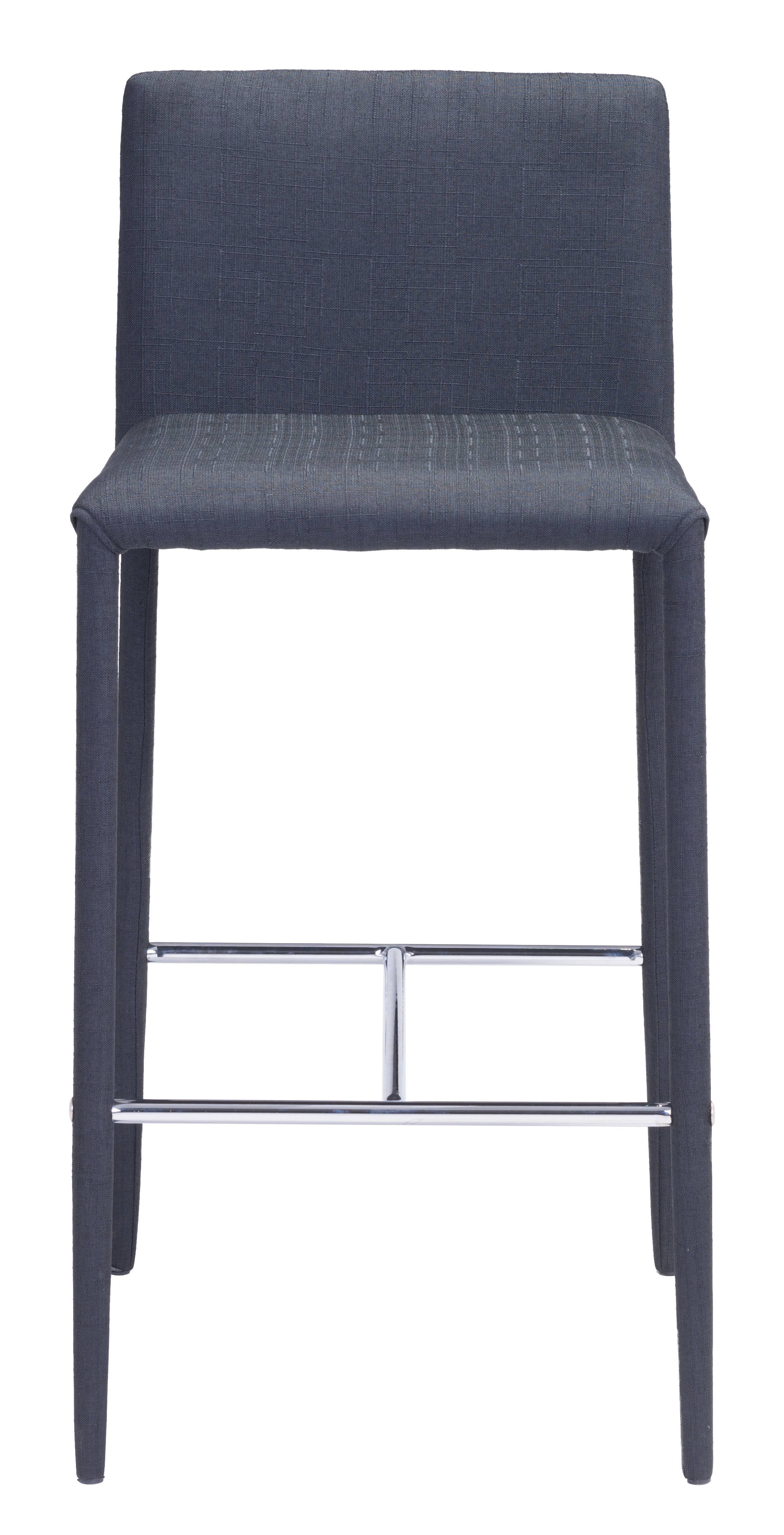 Zuo Confidence Counter Chair - Set of 2 - Black