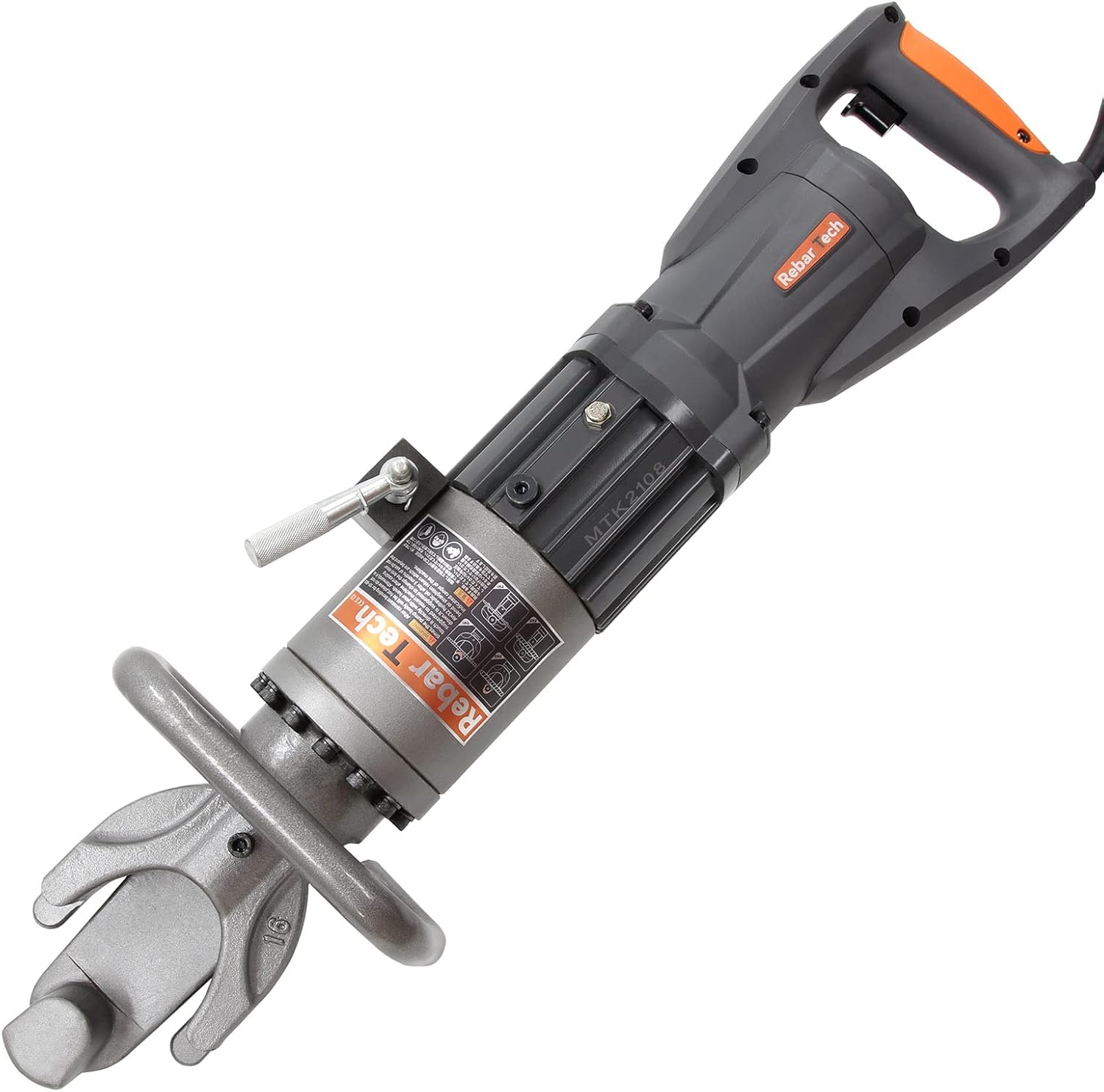 RebarTech 5/8-Inch Rebar Bender &ndash; Bending Speed of 2.5~3s, Max for #5 Rebar and Round Bar of Grade 75, Electric Hydraulic Bending Machine, 4~16mm(110V/1100w)