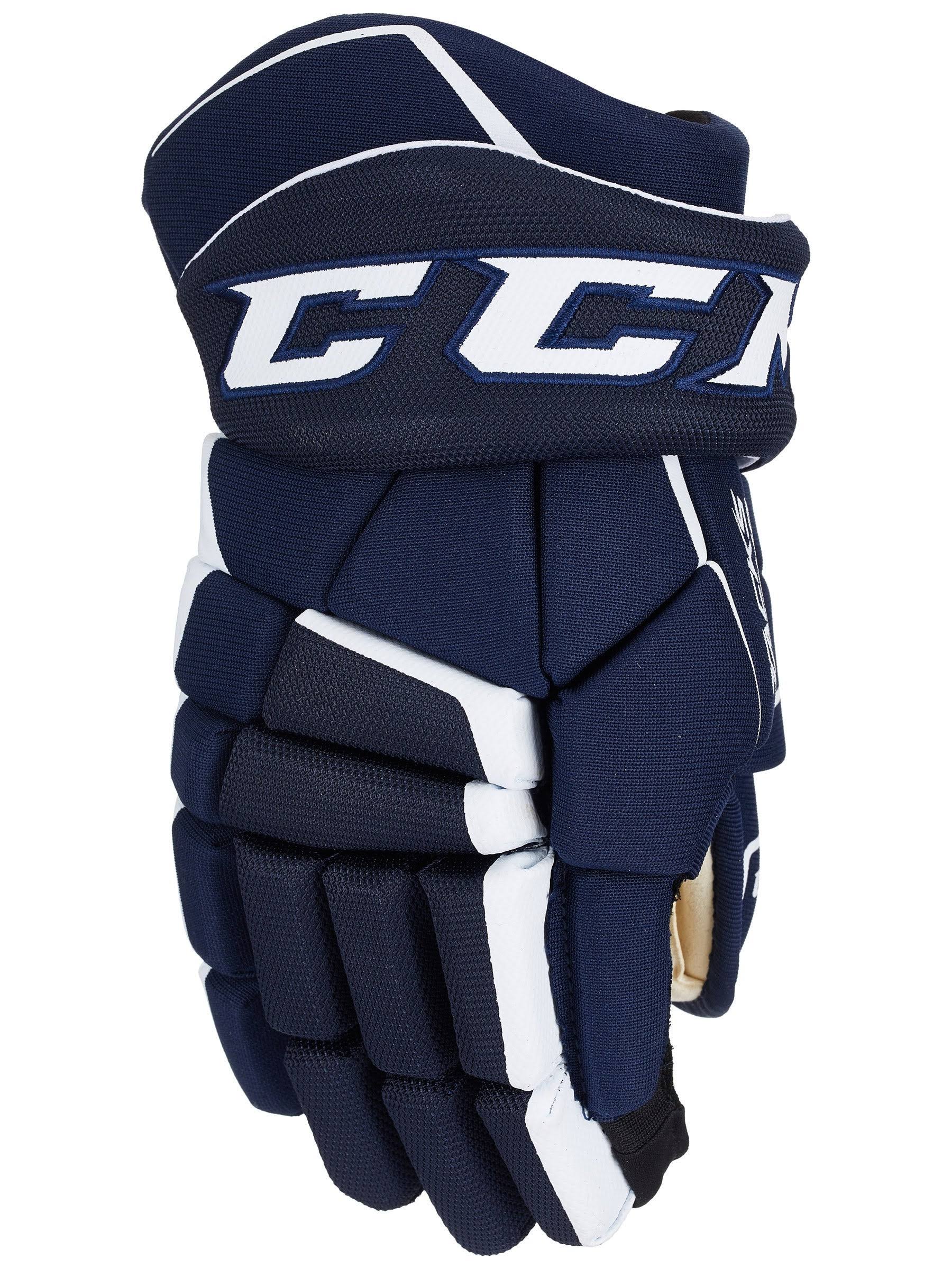 CCM Tacks 9040 Hockey Gloves - Senior - Navy/White - 13.0x22