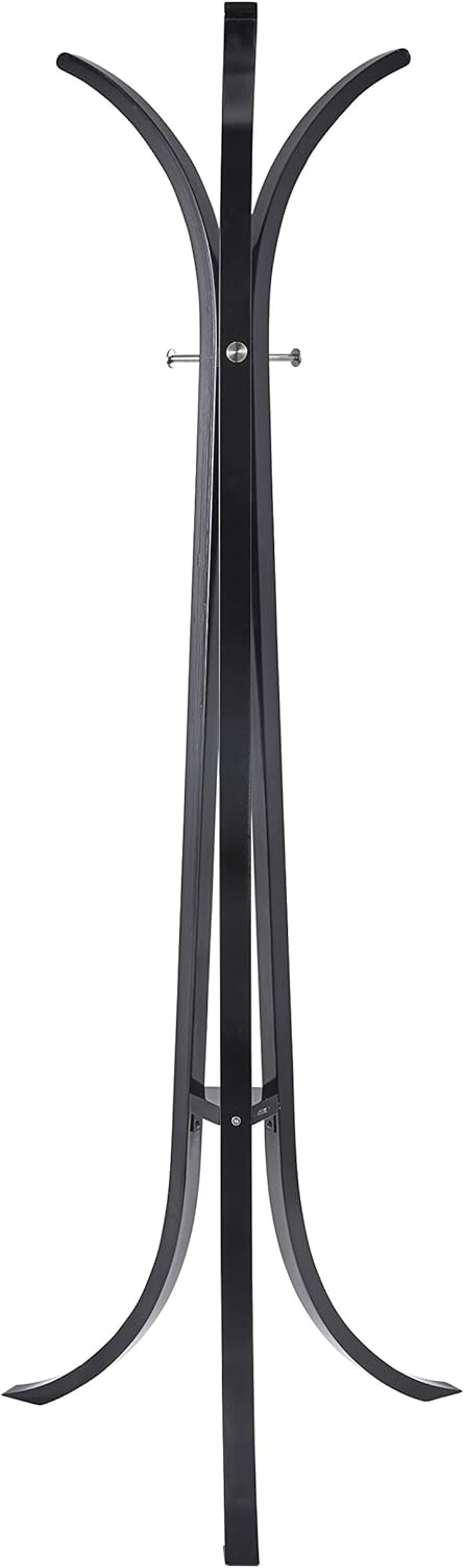 Adesso WK2044-22 Leon Coat Rack, Brushed Steel