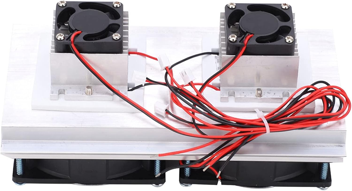 Thermoelectric Refrigeration Cooler,Semiconductor Cooling System 2Core Semiconductor Cooler Air Conditioning, DC12V,Cooler Pack of 2