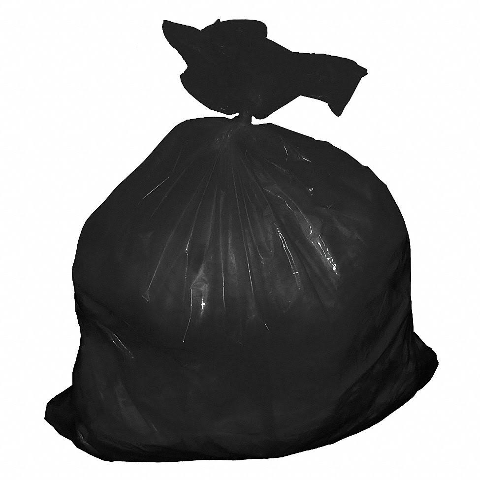 Tough Guy 52Wx90 Trash Bag,55 Gal.,black,pk75