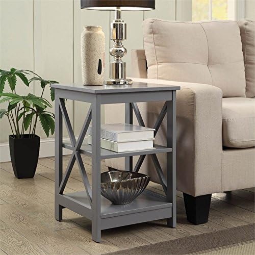 Pemberly Row End Table in Gray Pack of 2