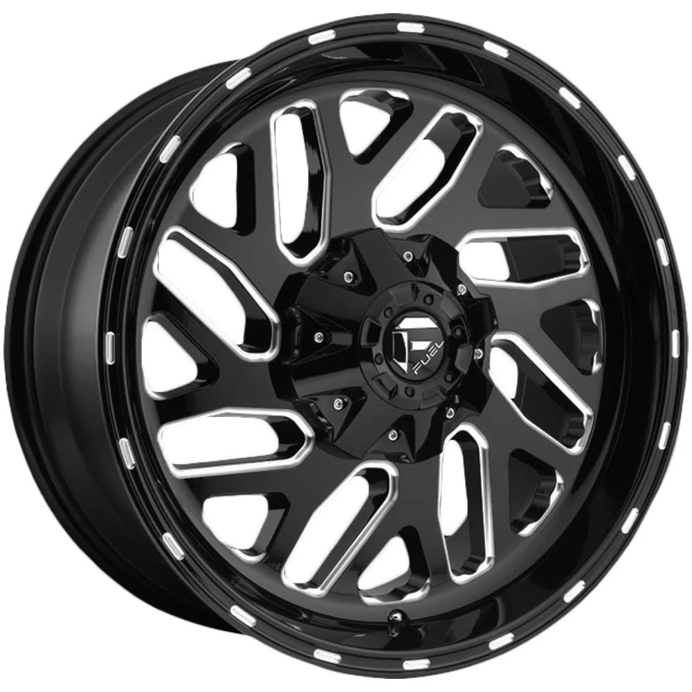 Fuel D581 Triton Gloss Black Milled 17x9 8x6.5 -12mm (d58117908245)