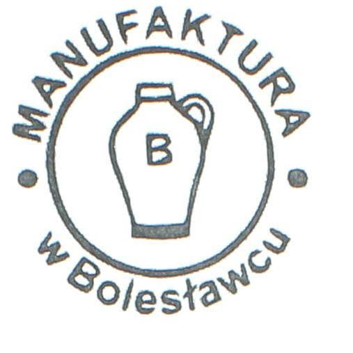 Manufaktura Polish Pottery Peach Blossom Honey Pot u0026 Dipper, Blue