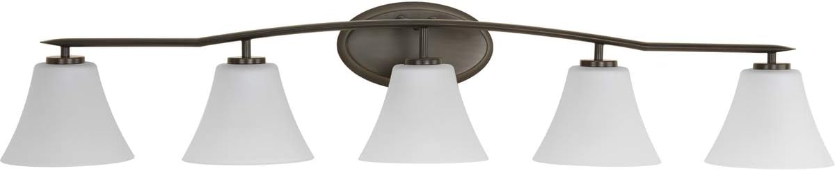 Progress Lighting P2016-20W Contemporary/Soft 5-100W Med Bath Bracket, Antique Bronze