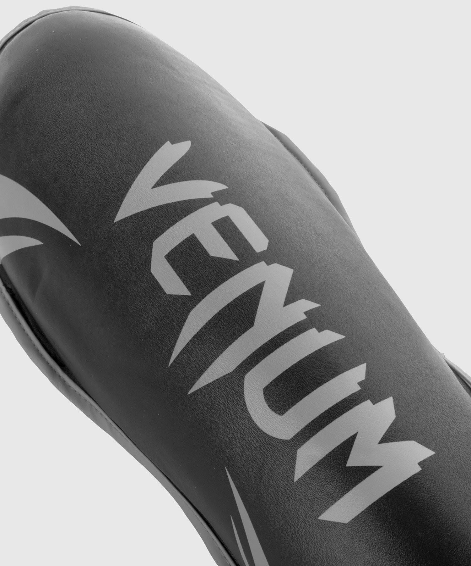 Venum Challenger Hook and Loop Shin Guards - Small - Black/Gray