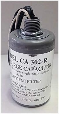 Delta CA302-R 2-Pole 125/250V Single Phase Surge Capacitor Pack of 2