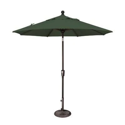 Launceston 7.5& Market Umbrella Sol 72 Outdoor Fabric Color: Forest Green, Frame Color: Black