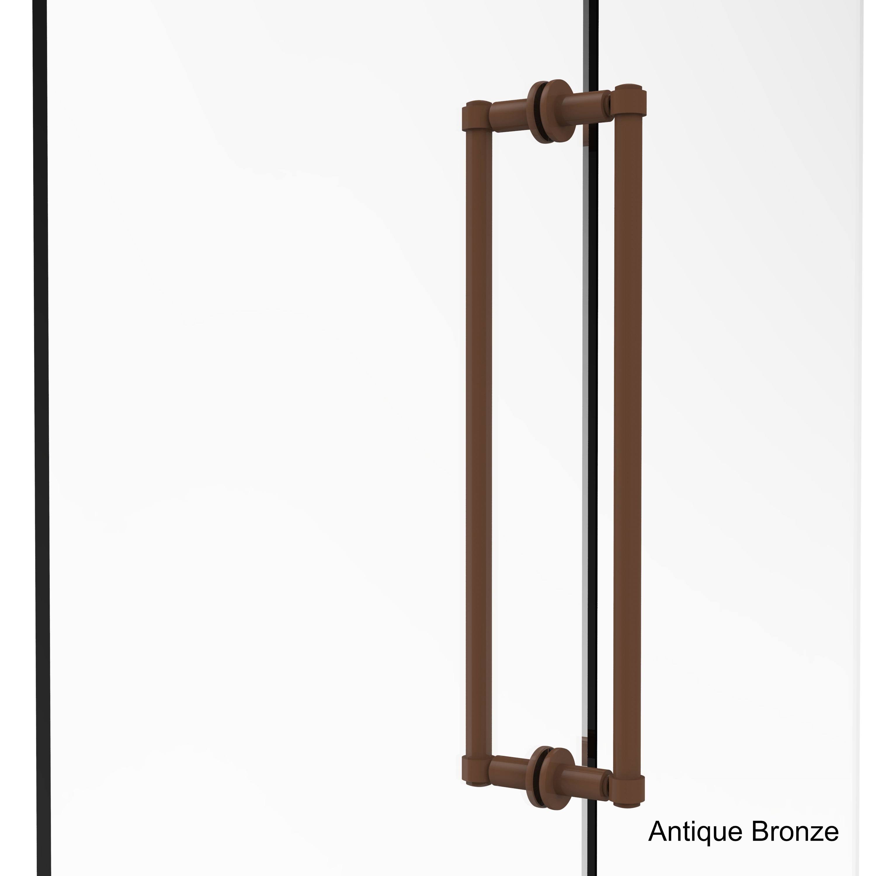 Allied Brass 405-18BB-ABZ Contemporary 18 inch Back to Back Shower Door Pull, Antique Bronze
