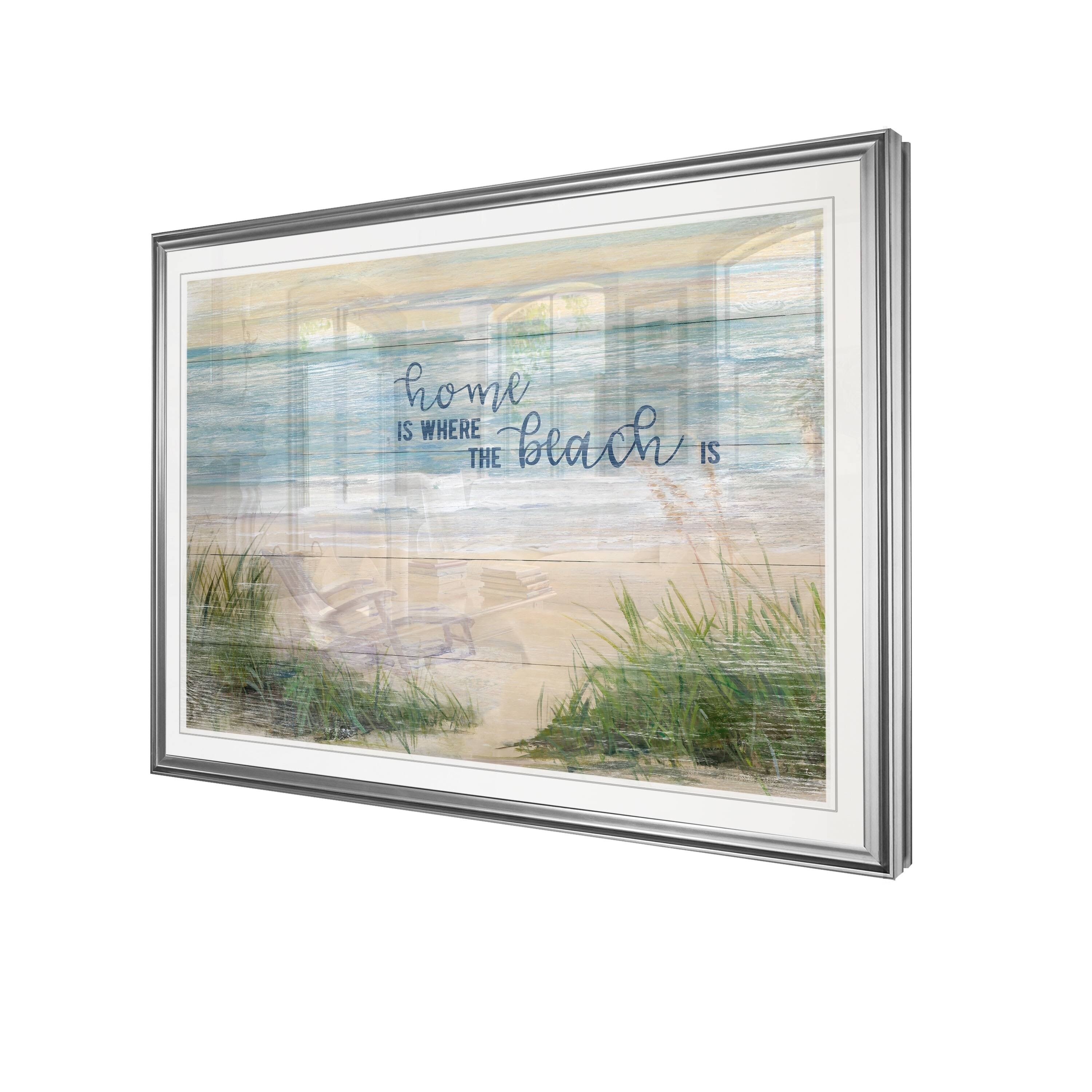 Home Is Where The Beach Is-Framed Giclee Print - 26x36