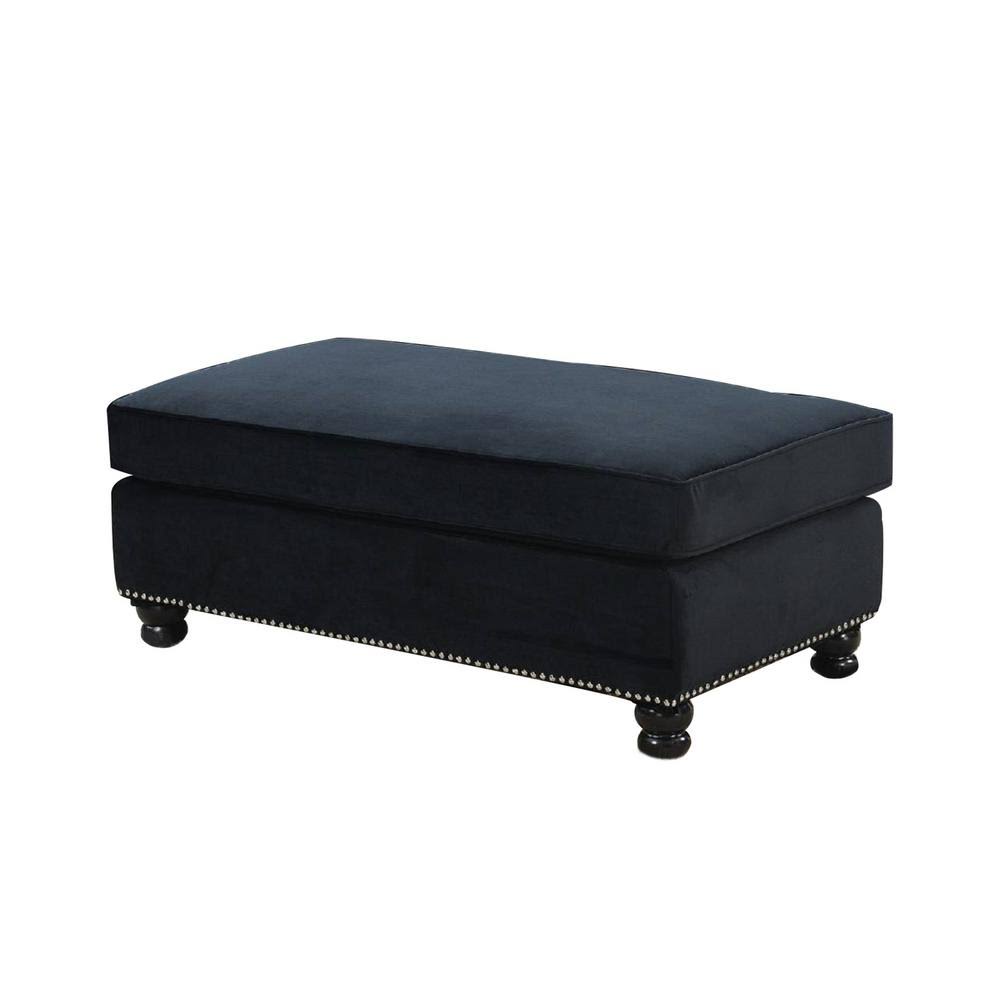 Simple Relax Boice Black Cocktail Ottoman