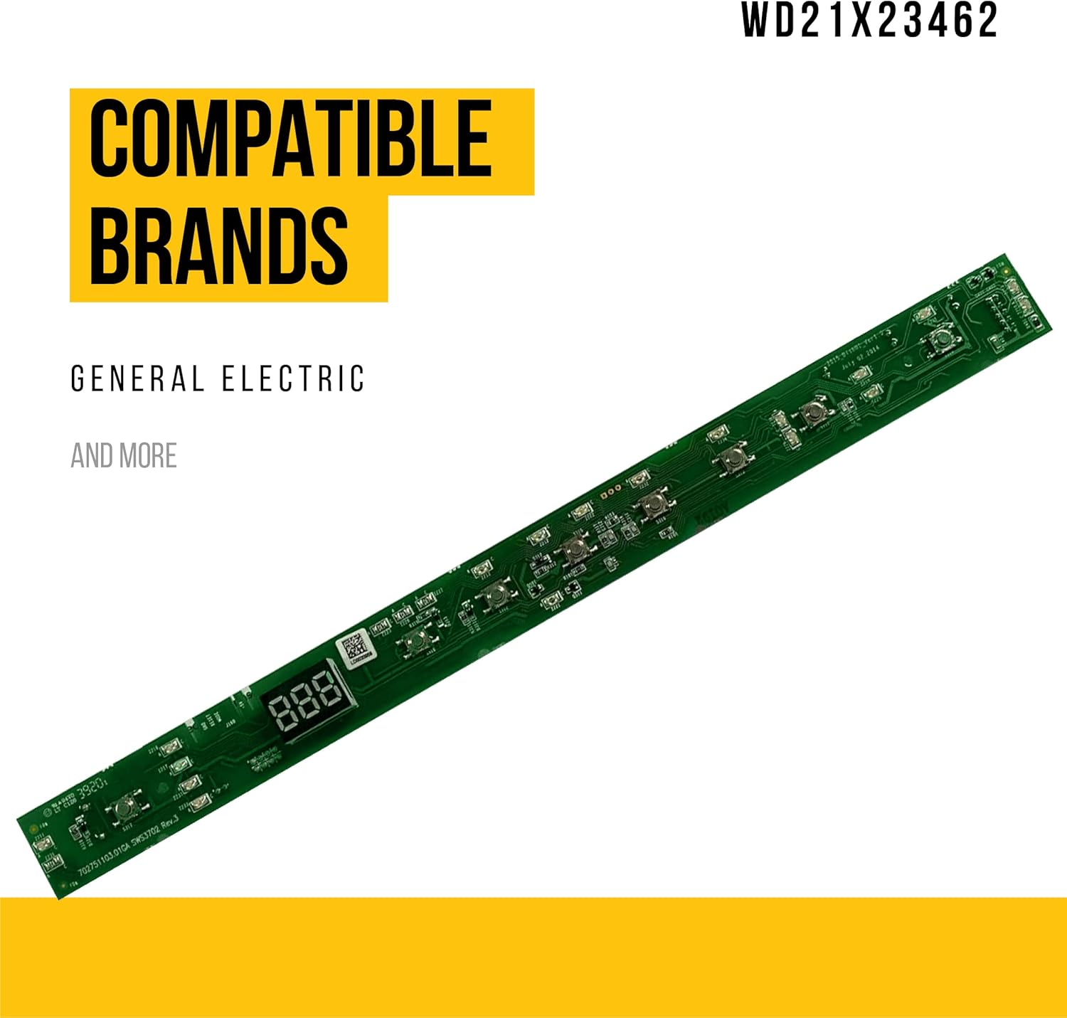 WD21X23462 Dishwasher User Interface Kit - Replaces AP6279241, WD21X26179, WD21X23702, WD21X26178, WD21X22175, WD21X22804, 4587221, PS12342776, WD21X22236, WD21X22237, WD21X22955, WD21X22956