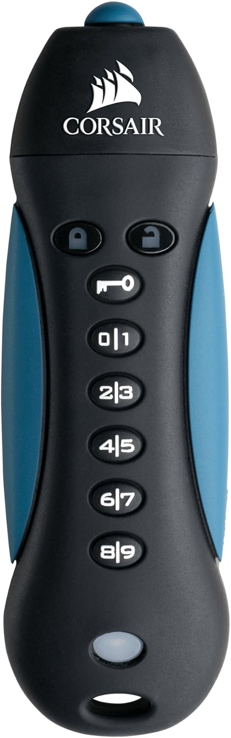 Flash Padlock 3 32GB Secure USB 3.0 Flash Drive with Keypad, Secure 256-bit hardware AES encryption Pack of 2