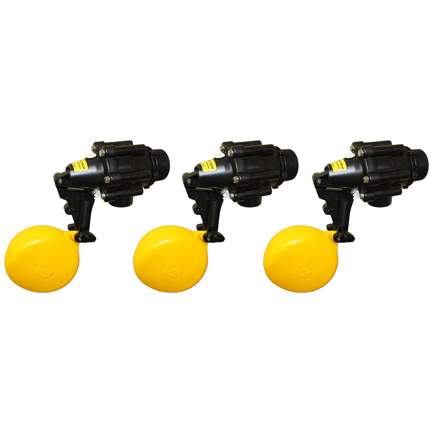 Jobe Valves J-VXV2 Vortex Water Tank Floating Valve, 2 inch, Yellow (3 Pack)