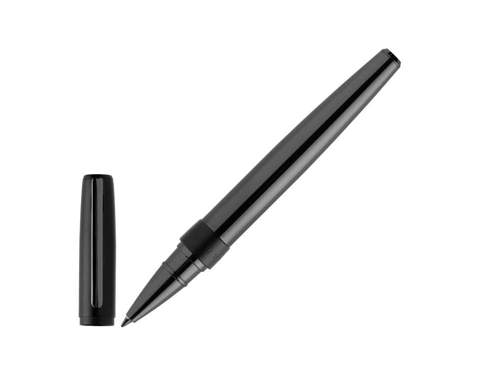 Hugo Boss Halo Rollerball Pen, Brass, Gun Metal, Black, HSR0895D