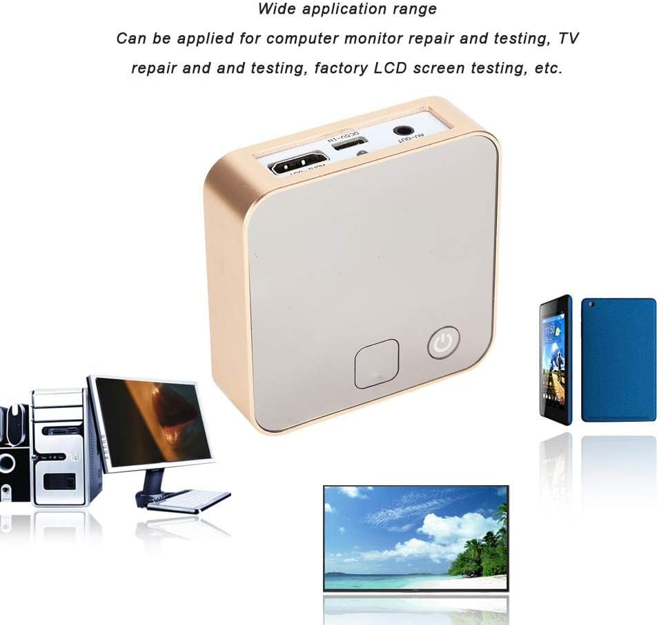 Monitor Tester, Signal Generator, HDMI Tester with HDMI Signal/VGA Signal/CVBS Signal + Audio Signal Output for TV Repair Testing/Factory LCD Screen Testing Pack of 2