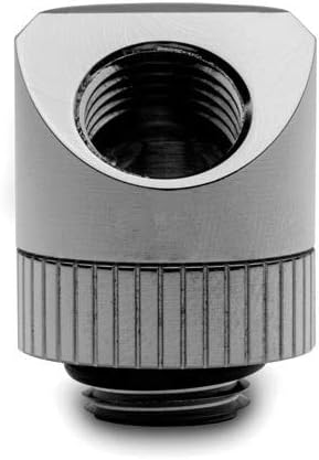 EKWB EK-Torque 45 Degree Angled Rotary Fitting, Black Nickel, 10-Pack
