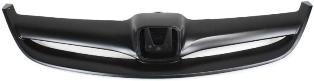 For Honda Civic Grille Assembly 2004 2005 | Plastic | Painted Black Shell and Insert | Sedan | HO1200164 | 71122S5AA00ZB