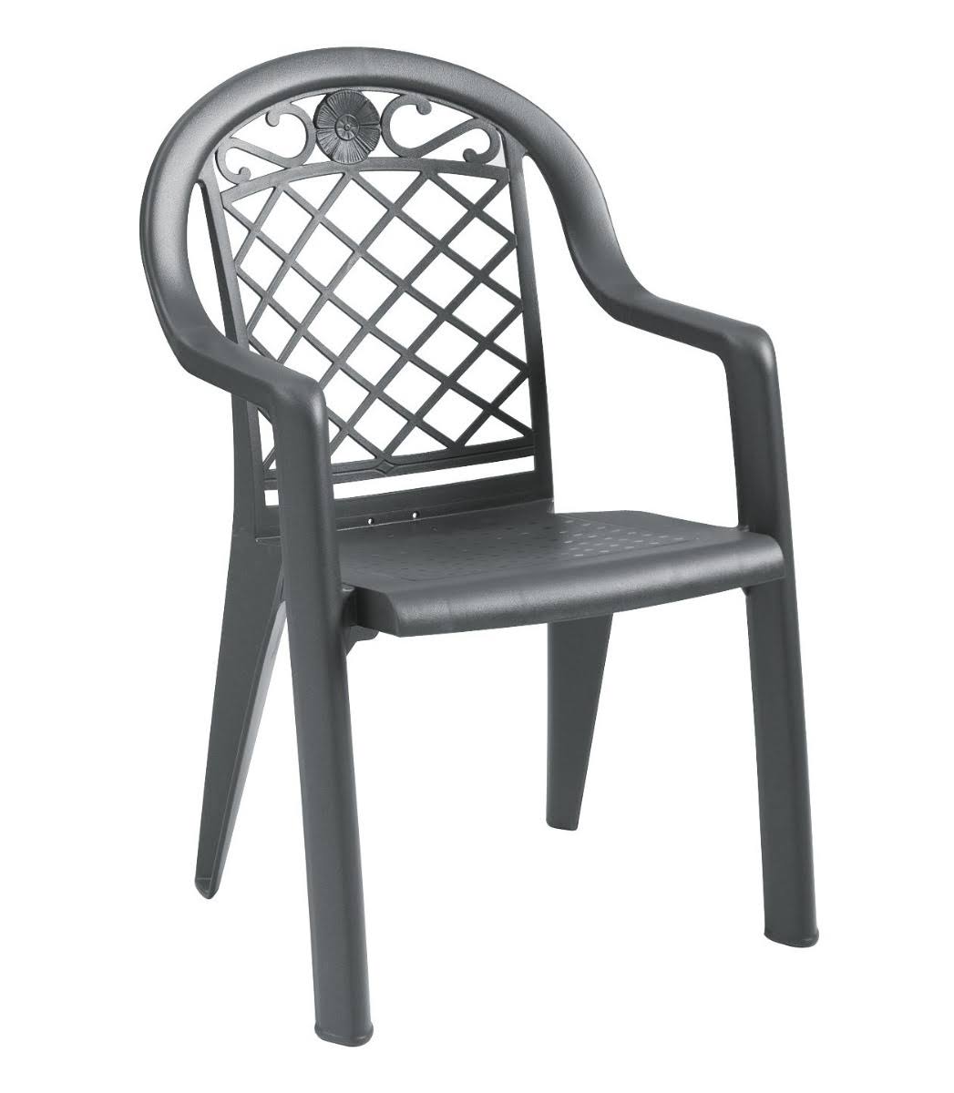 Grosfillex US103102 Savannah Highback Stacking Armchair