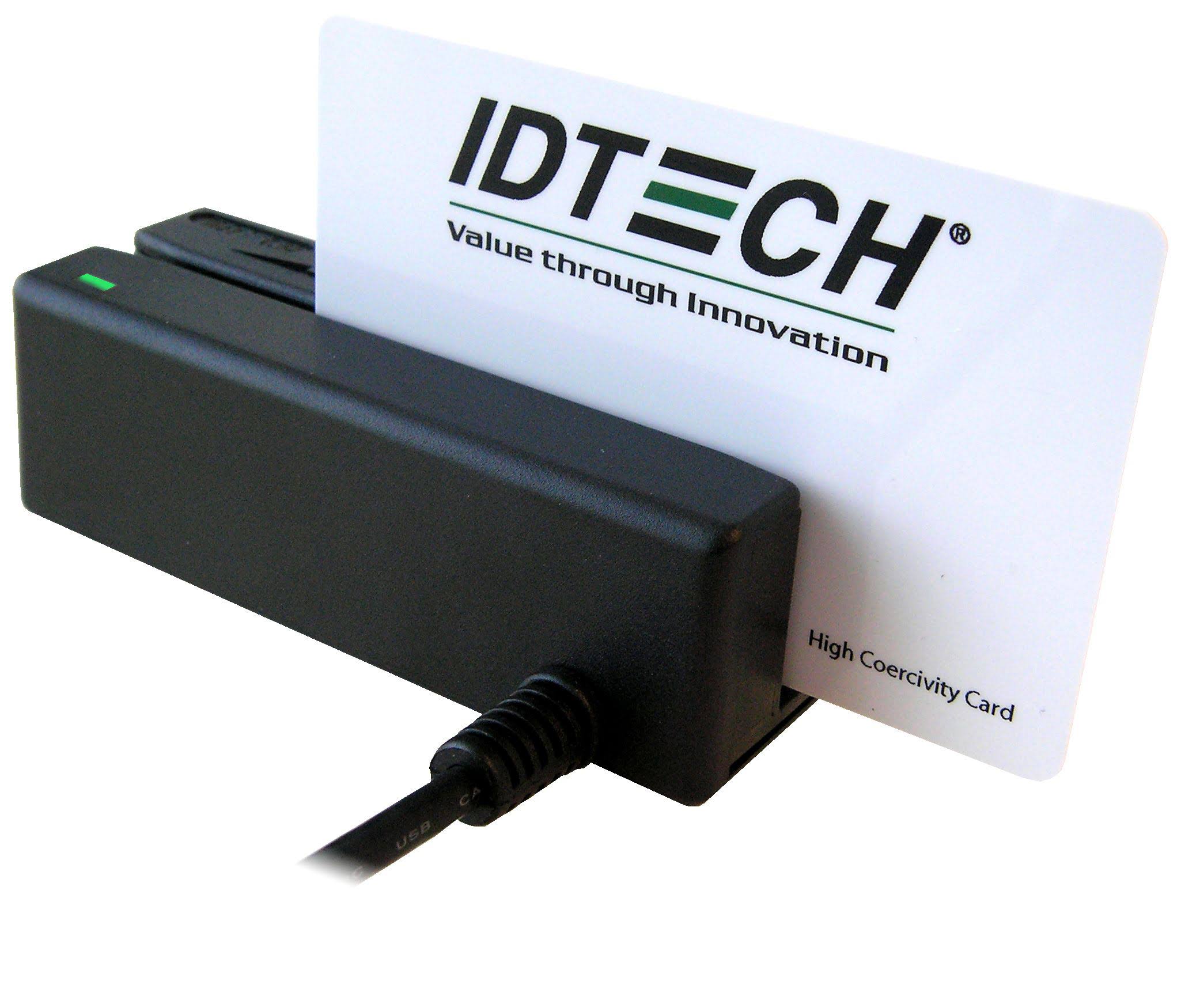 ID Tech MiniMag II IDMB Magnetic Stripe Reader - Triple Track - 60 in/s - USB - Black (IDMB-335133B)