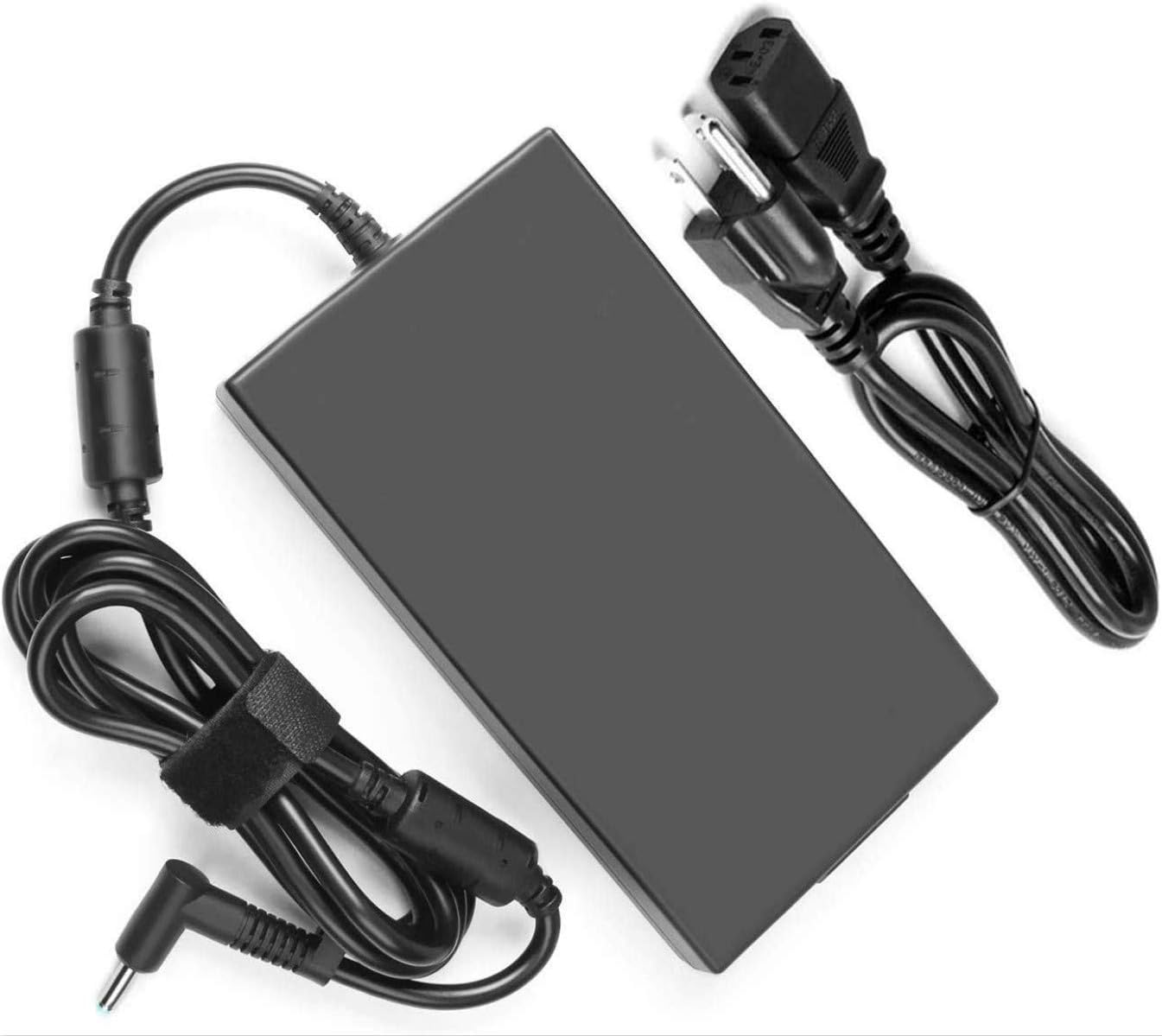 Slim 200W 19.5V 10.3A AC Charger Fit for HP ZBook 17 G3 Gaming notebook ZBook 17 G3 (M9L94AV) ZBook 17 G3 (T7V61ET) ZBook 17 G3 (T7V62ET) (T7V64ET) (T7V65ET) (T7V67EA) Laptop Power Supply Adapter Cord Pack of 2