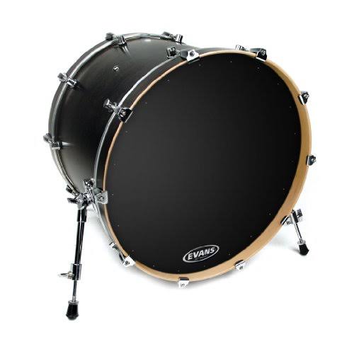 Evans 26x22 Black EQ1 Resonant Bass Drumhead