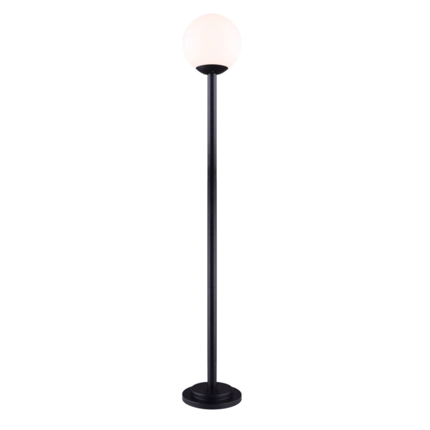 Canarm IOL469BK Kahlo 1 Bulb Outdoor Post Light, Matte Black