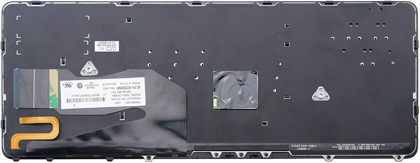 New US Backlit Keyboard for HP EliteBook 840 G2 850 G2 731179-001 736654-001 Pack of 2